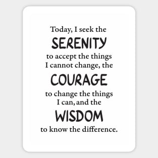 Serenity Prayer Sticker